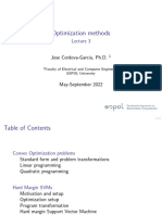 Optimization Methods: Jose Cordova-Garcia, PH.D