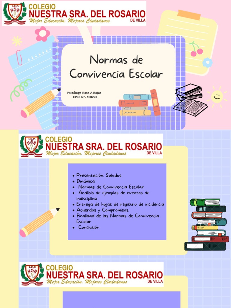 Normas de Convivencia Escolar 2023 | PDF | Violencia | Comportamiento