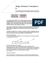 Energía, Trabajo y Potencia