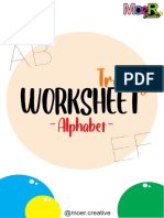 Printable Tracing Worksheet - Alphabet Vol.1