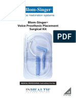 Blom-Singer Voice Prosthesis Placement Surgical Kit - Instructions For Use