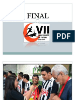 Final do VII campeonato de Futsal