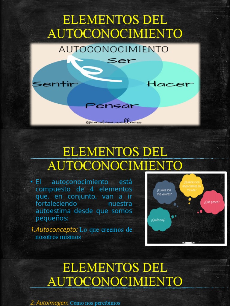 Elementos del Autoconocimiento y Autoestima | PDF
