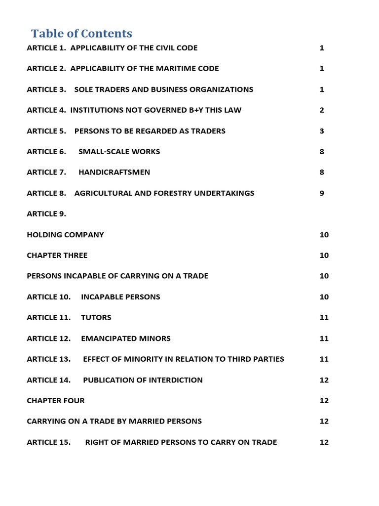 Commercial Code English Version PDF Lease Law Of Agency