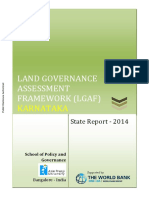 Land Governance Assessment Framework (Lgaf) : Karnataka