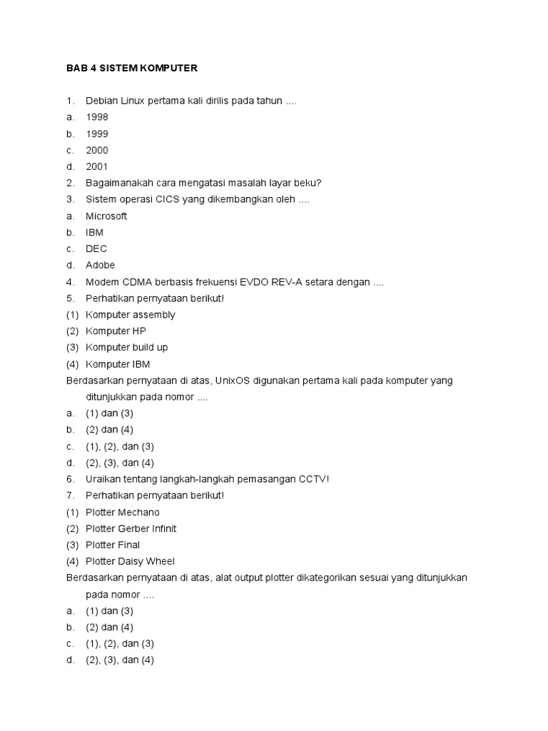 Sistem Operasi dan Modem dalam Komputer | PDF