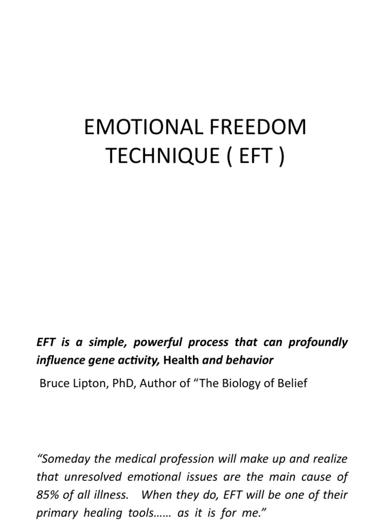 Understanding Emotional Freedom Techniques | PDF | Stress (Biology ...