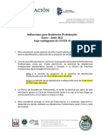 Indicaciones RP Bajo Contingencia Enero - Junio.2022