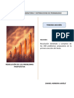 Probabilidad Combinatoria y Distribución de Probabilidad. Resolución de Problemas