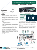 Medium Enterprise Environment Monitoring System: SNMP and Web Monitoring/Management of Critical IT and A/V Operations