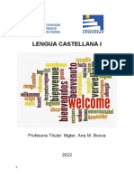 Cuadernillo Lengua Castellana I 2022