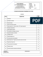 Standard Operating Procedures of Blast Furnace Title