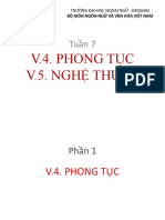 CHỦ ĐỀ 7 - PHONG TỤC NGHỆ THUẬT