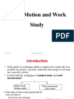 Micro Motion and Work Study: Compiled by Dereje G