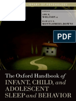 (Oxford Library of Psychology) Amy R. Wolfson, Hawley E. Montgomery-Downs - The Oxford Handbook of Infant, Child, and Adolescent Sleep and Behavior-Oxford University Press (2013)
