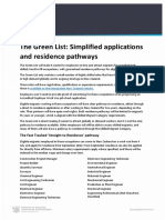 The Green List: Simplified Applications and Residence Pathways