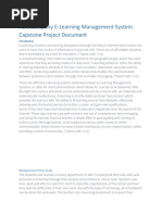 ABC Company E-Learning Management System Capstone Project Document