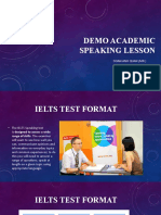 Demo Academic Speaking Lesson