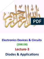 Lecture 3 - Diodes & Applications - 1