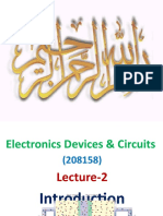 Lecture 2 - Introduction to Electronics