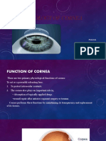 Physiology of Cornea: Prajwal 3 BSC Optometry NJC Udupi