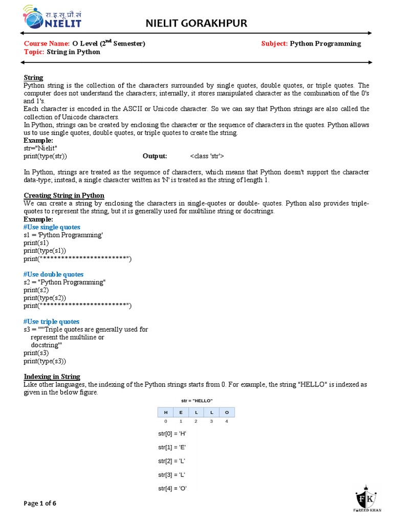 String Operations in Python | PDF | String (Computer Science) | Letter Case