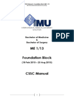 Foundation Block CSSC Manual