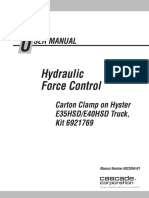 Hydraulic Force Control: Ser Manual