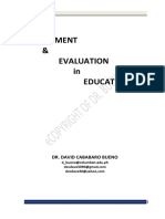 Maed105 Assessment and Evaluation in Education