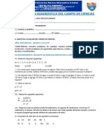 Evaluacion Diagnostica Matematica - CTS