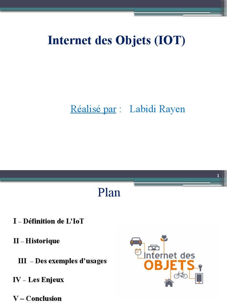 Historique de l'Internet des Objets | PDF | Internet des objets ...