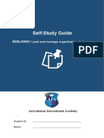 Self-Study Guide: BSBLDR601 Lead and Manage Organisational Change