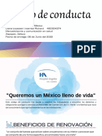 Ejemplo Cambio de Codigo de Conducta en Sistema Salud