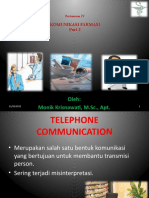 Materi Menjelaskan Komunikasi Telephone