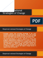 Empirical-rational strategies for organizational change