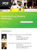Download Accelerating Email Marketing Performance - Accelerate Virtual Workshop -061511 by Cisco Partner Marketing Accelerate SN57793775 doc pdf