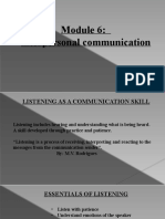 Interpersonal Communication