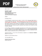 5th PT Instrument Validation Form