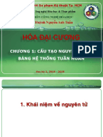 Chương 1 - Cấu Tạo Nguyên Tử Và Bảng HTTH