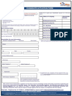 Datamax e Dividend Mandate Form