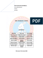 ANALISIS DE LA OFERTA PRIMERA FASE Grupo#5