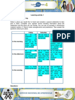 Learning Activity 1 Evidence: My Holiday Trip