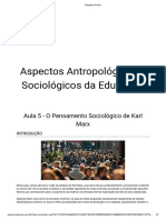 #Aula 5DW - O Pensamento Sociológico de Karl-IMPRESSAO