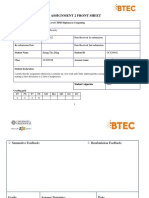 Assignment 2 Front Sheet: Qualification BTEC Level 5 HND Diploma in Computing