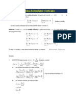 Clase 11 - Asíntotas Verticales y Horizontales