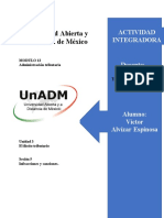 Universidad Abierta y A Distancia de México: Actividad Integradora