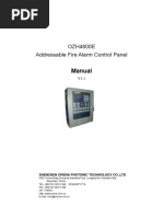 Manual: OZH4800E Addressable Fire Alarm Control Panel