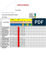 Tercero Asistencias Marzo Abril