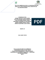 Evaluación impactos construcción conjunto Villa Bolivariana