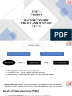 CH 4 Macroeconomic Policy - Business Cycle Economics-II